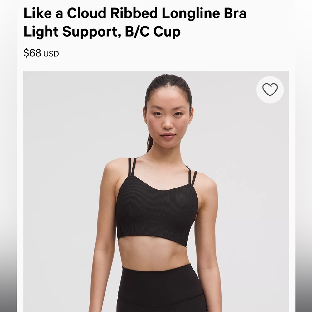 Lululemon like a cloud sports bra